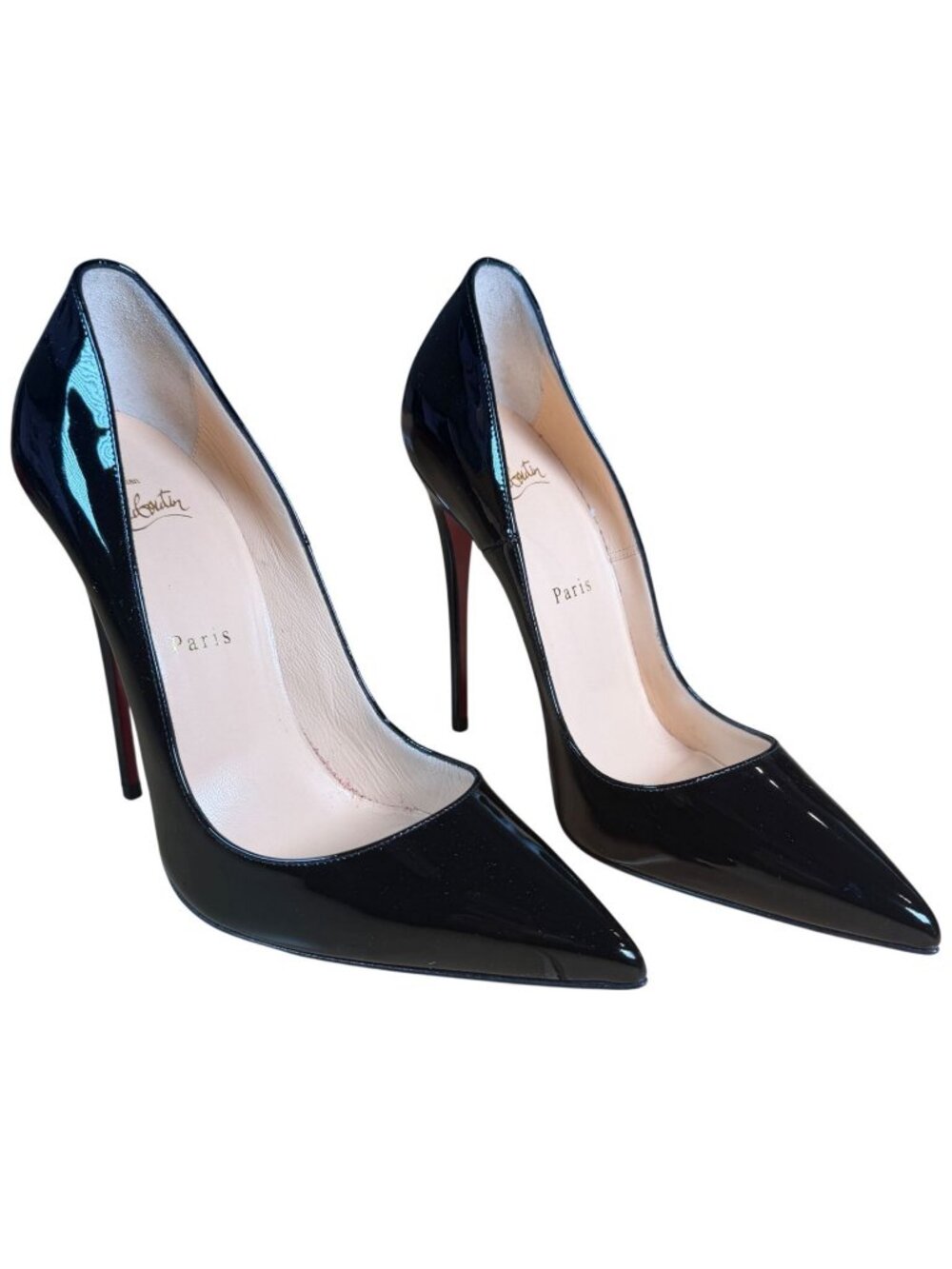 Christian Louboutin So Kate 120 Pumps in Black Patent Leather Size EU 39 US 9